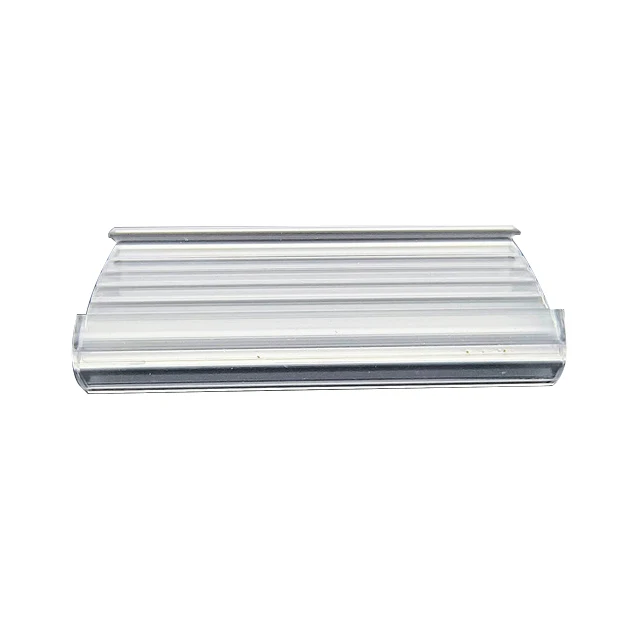 7.62*3.7cm Clear shelf label holder supermarket plastic data strips pvc data strip supermarketClear shelf label holder