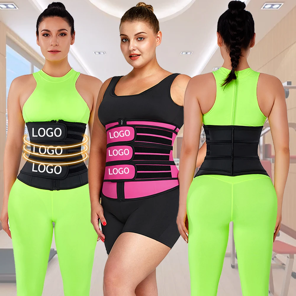 
New Arrival 2021 Latex Waist Trainer With Three Belts Design For Super Control Of Abdomen Shaper Corset Latex Waist Trainer 