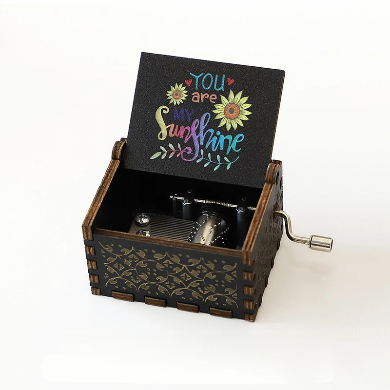 52 Kinds Music Box Pink White Blue Black Wood You Are My Sunshine The Godfather Music Box Music Theme Birthday Gift