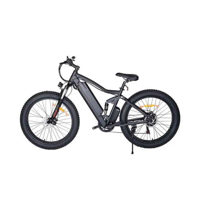 Ready for Shipment full suspension folding 26 *4.0 Fat Tire Electric Mountain Bike