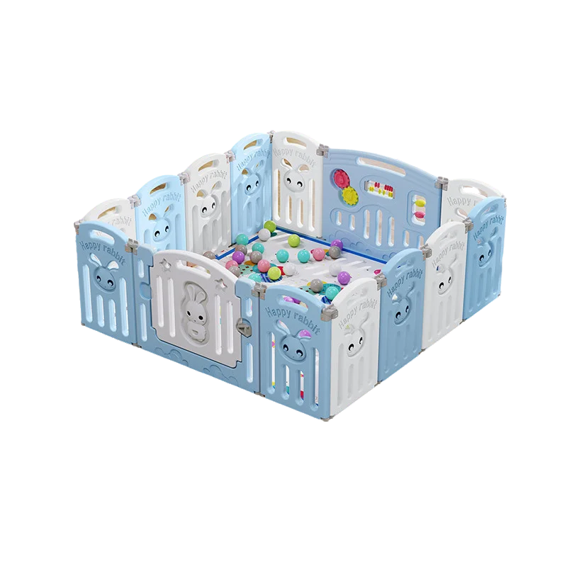 Chocchick Portatil Indoor Pet Dog Safety Plastic Playpen Kids Large Playard Play Fence Kids Plastic With 50Pcs Balls