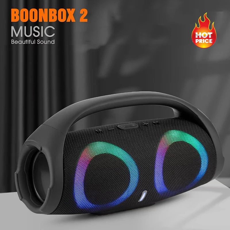 2022 новый RGB свет Bluetooth динамик музыки Колонка 3D стерео boonbox 2 колонки Портативный Открытый Беспроводной Wi-Fi Бумбокс 2 динамик