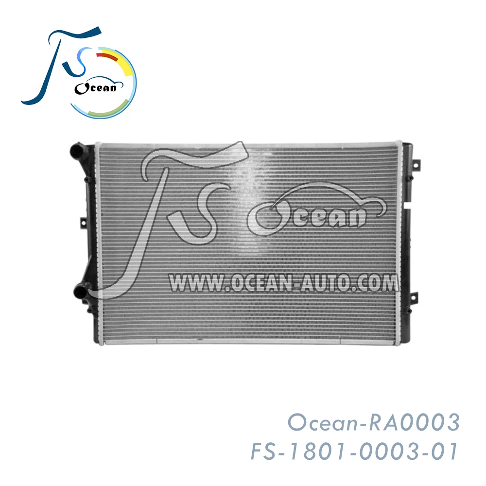 Алюминиевый автомобильный радиатор для Audi TT (2008-2009)/Volkswagen CC (2010-2012) 1K0121251K RA0003