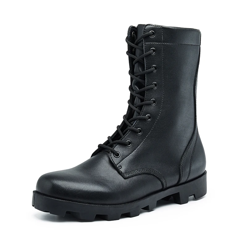 Waterproof Full Grain Soft Leather Boots Anti-slip Lightweight Men Combat Boots
