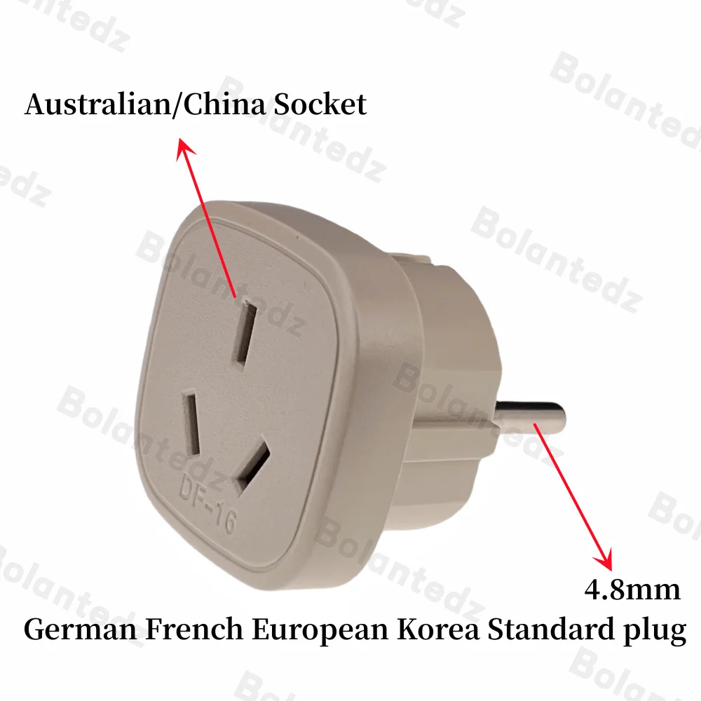 AU to EU Plug Adapter Australia New Zealand to European Power Converter Euro Shcuko Connector Travelling Russia Korean France
