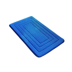 Fuper absorbent bath mat quick drying bathroom rug dry fast soft diatomite Memory foam bath mat with  non-slip