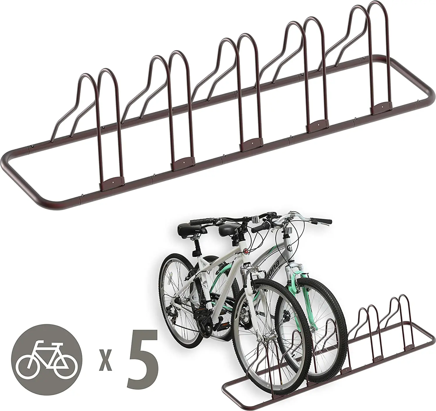 House ware Metal Bike Parking Storage Stand 5 Floor Bicycle Holder Stand