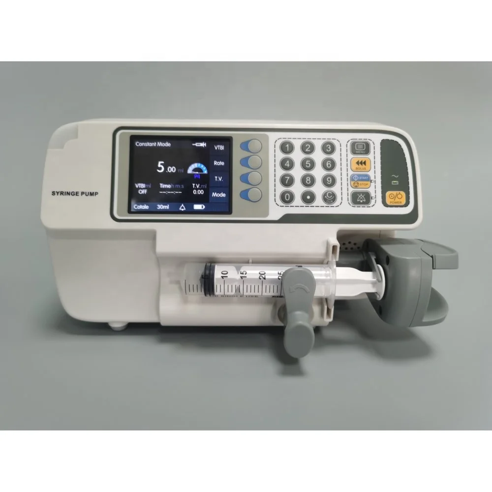 High Quality Most advanced Electric Automatic Single Channel Infusion Syringe Pump Machine