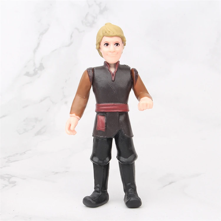 Hot Sale Frozens Princess Action Figure Elsas Annas Figure Doll Factory PVC Toy for Cake Topper Frozens Anime Figure