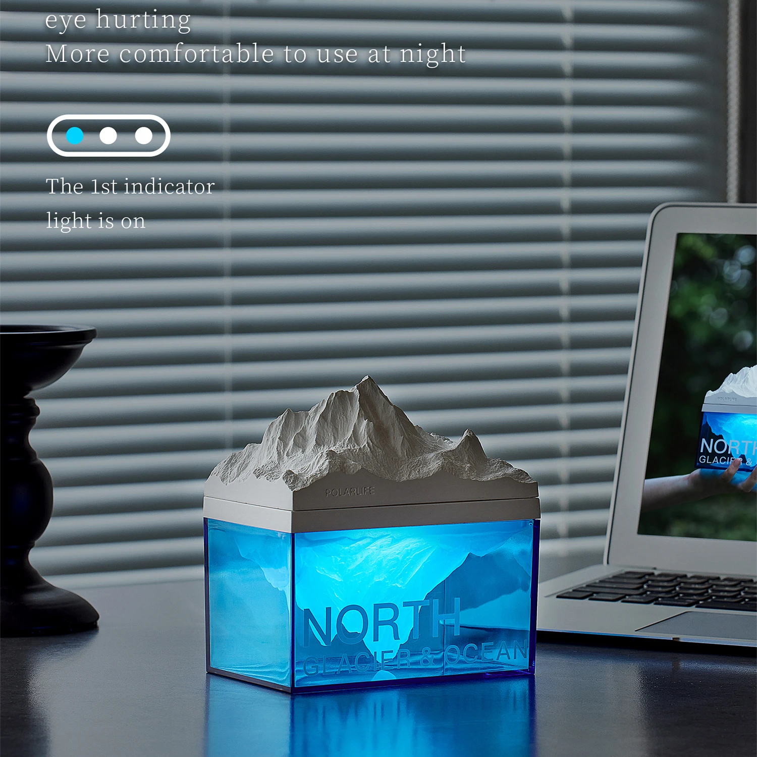 Королевский союз домашний декор спальный светильник беспроводной Bluetooth Настольный динамик лед горы ночной свет