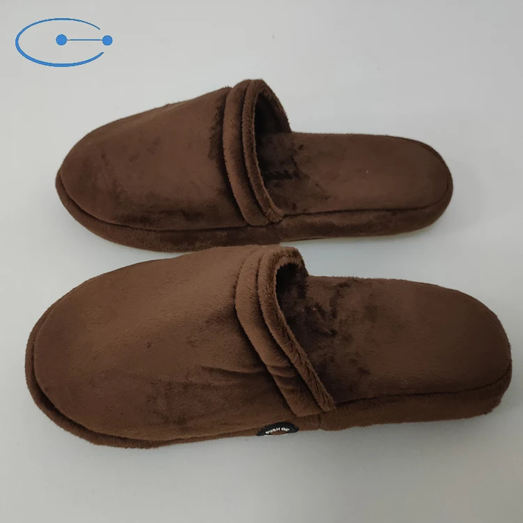 Electric Cordless Battery Power Vibrate Foot Warmer Heat Slide Fur Slipper