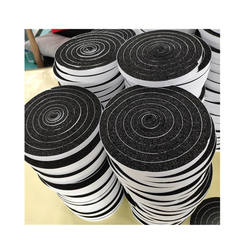 Soft Soundproof 20-150 density flexible Manufacturer NBR round Foam Sealing strip