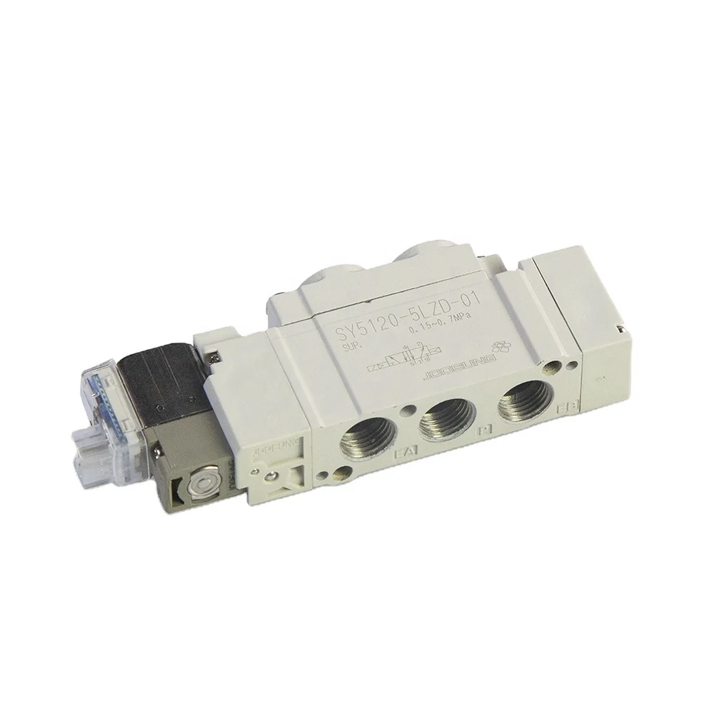 5/2 way high Quality DC 24V SY5120-5LZ-C6 SMC Type SY series Pneumatic Solenoid Valves Pneumatic Air Valves