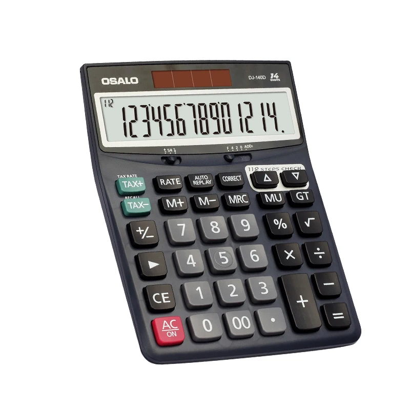Desktop Calculator DJ-140D Electronic Custom Logo Calculadora Calculatrice Rekenmachine Blank Calculators Office Supplies