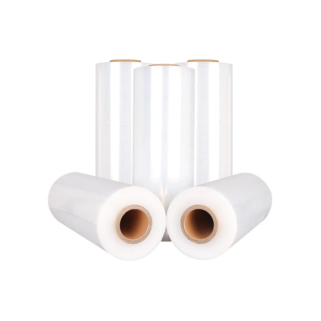 Transparent Pallet LLDPE PE Stretch Wrap film transparent Plastic Wrap For Pallet packing