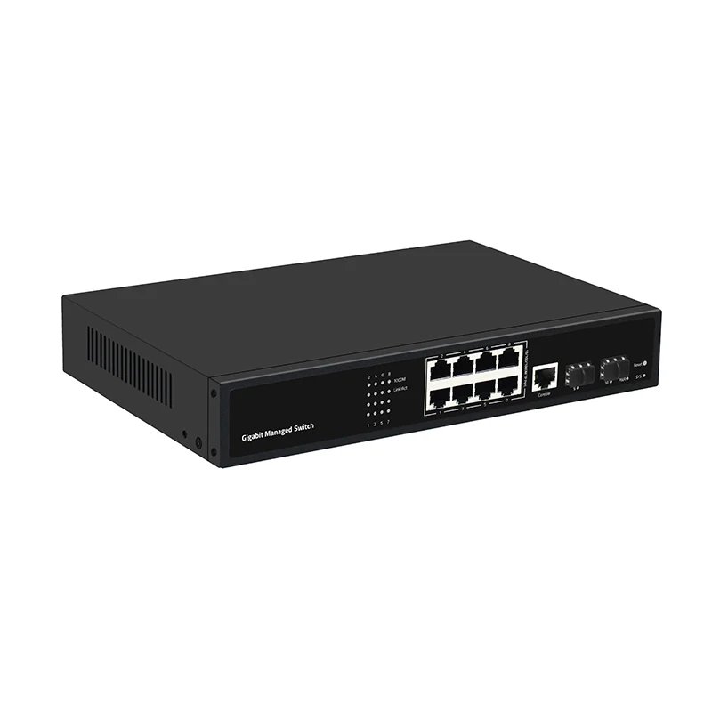 gigabit 8 ports CCTV Managed Network Ethernet Switch For Hikvision Ip Camera