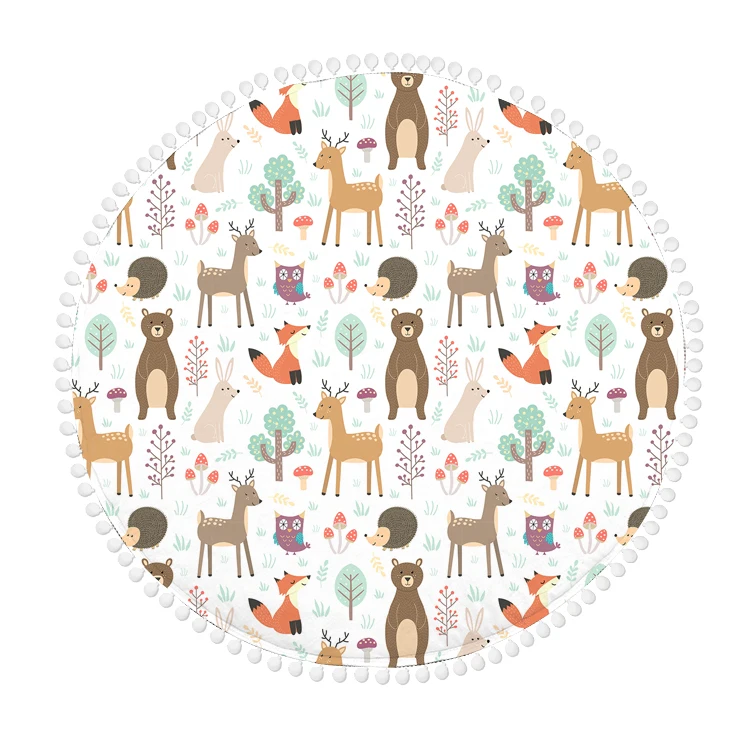 12 модных дизайнов моющийся комфортный игровой коврик для детей