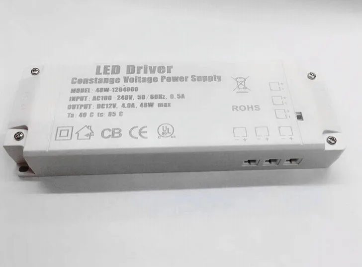 
YY09 Constant Voltage Drive Power Supply Ultra-thin 6-bit Interface Cabinet Wine Cabinet Light Power Supply Led Driver 48W 