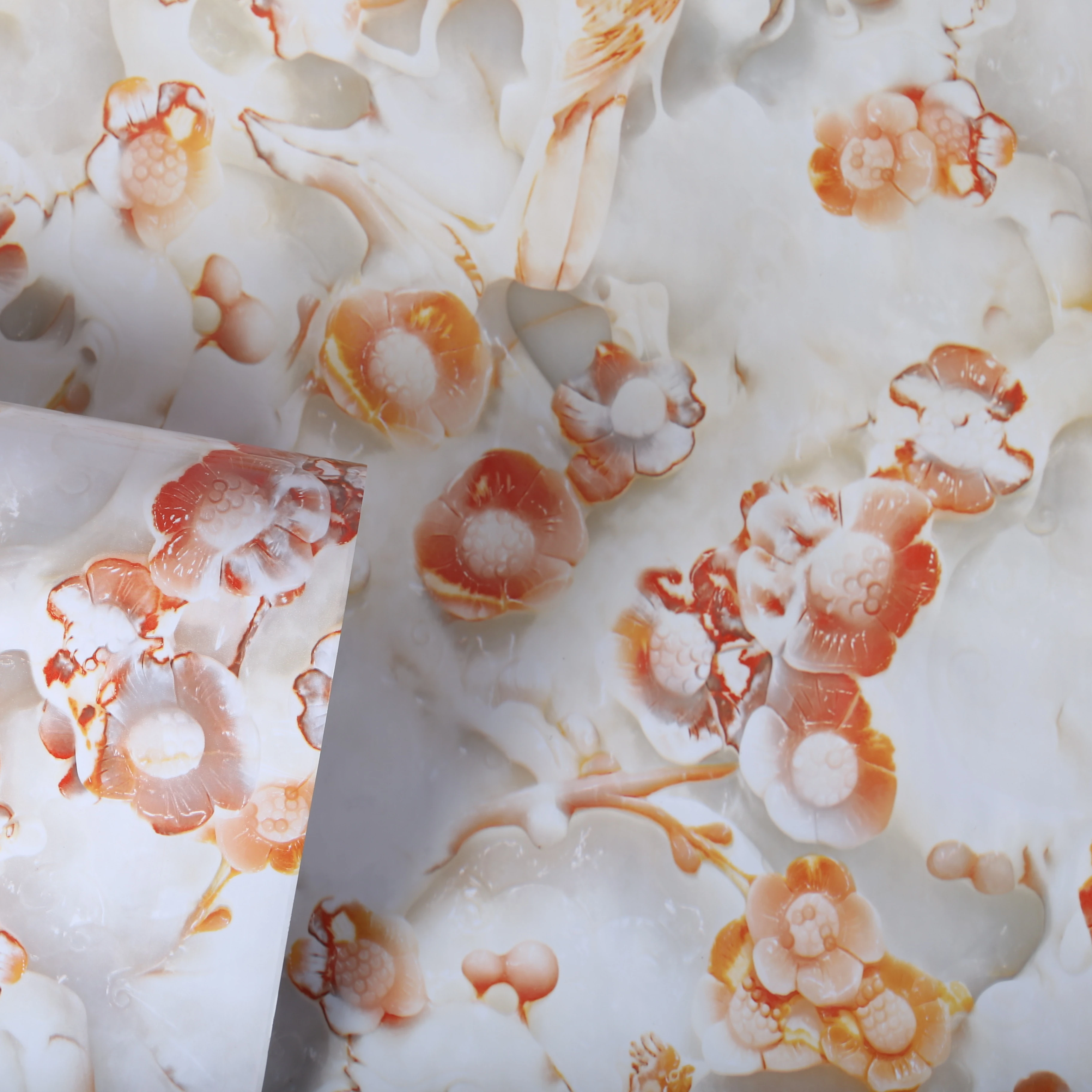 Foil 3d Marble Wallpaper for Home Decoration China Market Self Adhesive Pvc Customized Covering Decorative Surface Film