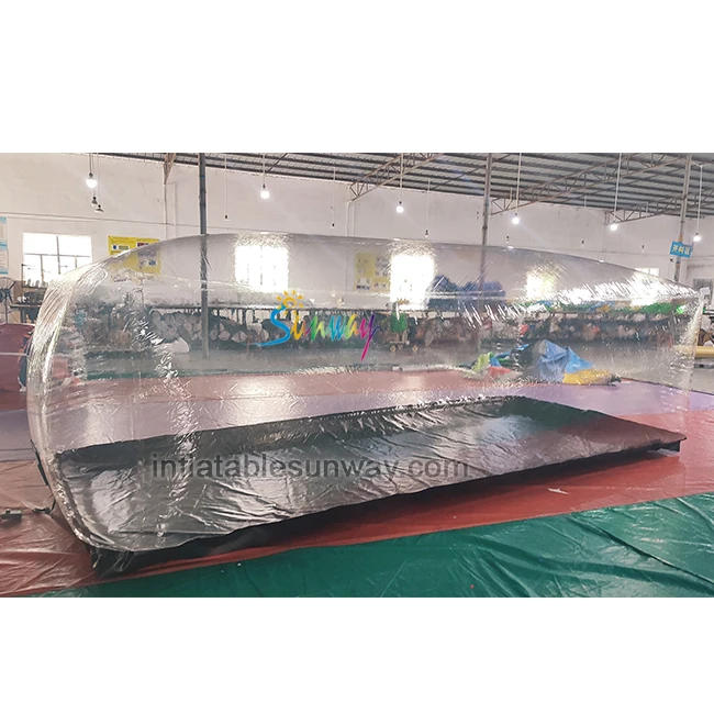Indoor car bubble protection storage transparent side cars capsules roof tent inflatable car showcase cover