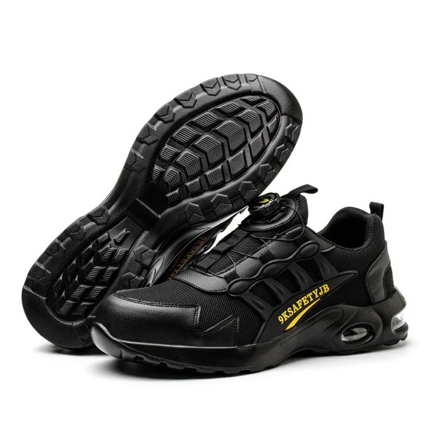 Sunland Custom Shoes Manufacturers Safety Shoes Casual Running Sneakers For Man Walking Style Shoes With Push Button Adjustment