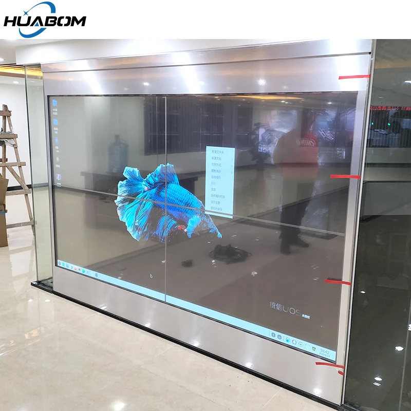 Indoor 55 Inch Oled Transparent Displays Panel Screen For Advertising