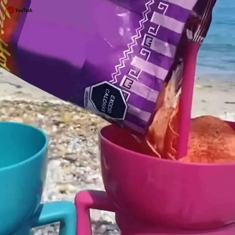 2 In 1 Multifunction Color Changing Snack Drink Cup With Straw