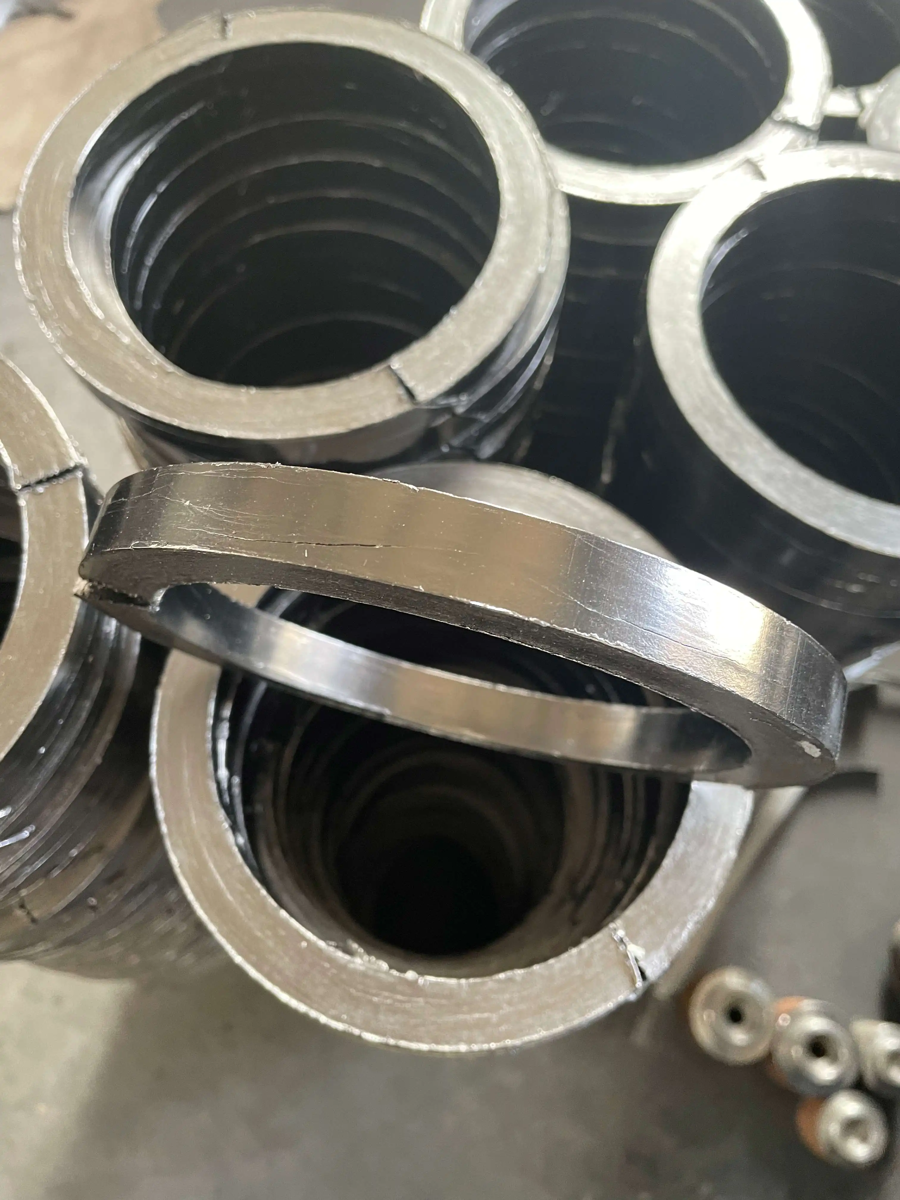 Trapezoid type graphite ring Flexible graphite high-pressure casting ring special-shaped graphite Customizable