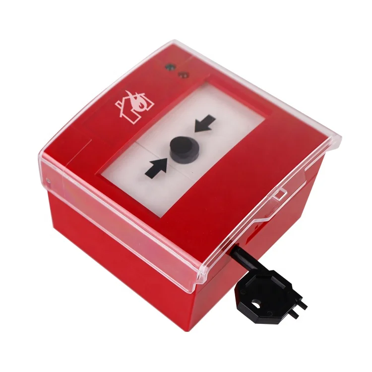 New Arrival MCP Reset Manual Call Point with Transparent Cover Fire Alarm System Manufacturer