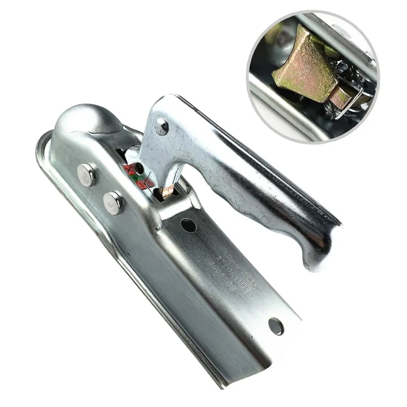 Hot Sals 50X50mm European Type 3500LBS  Trailer Coupler Lock Trailer Towing Hitch Coupling Of Hardware Tools