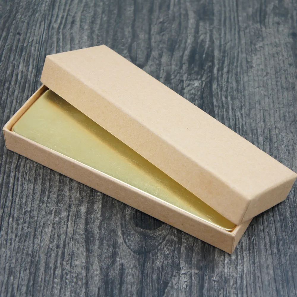 
Brass Pen Holder Vintage Copper Pencil Box Cases 