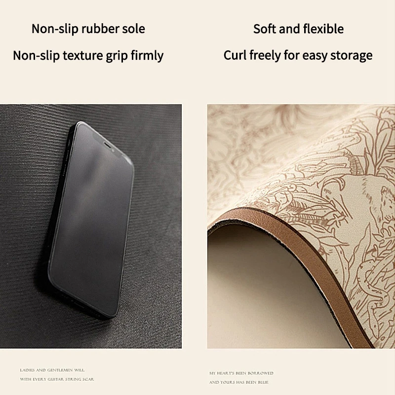 High Quality Premium Coffee Mat with Raised Edges Quick Clean Coffee Station Mat  Absorbent Silicone Coffee Mat for Countertop