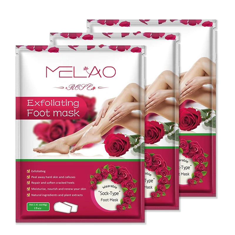 Wholesale Organic Olive Peeling Exfoliating Foot Mask Feet Mask Remove Dead Skin Cuticles Heel Foot Care Pedicure Socks
