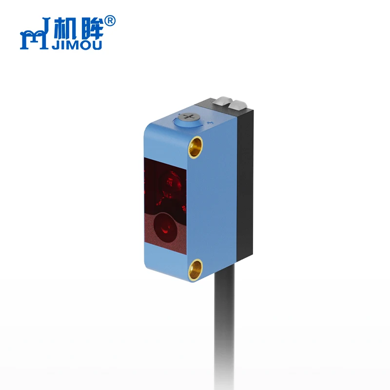 High Quality DC Laser Sensor with Easy Installation Square Shell Diffuse Beam Mode NPN PNP Optical Switch Distance Measurement