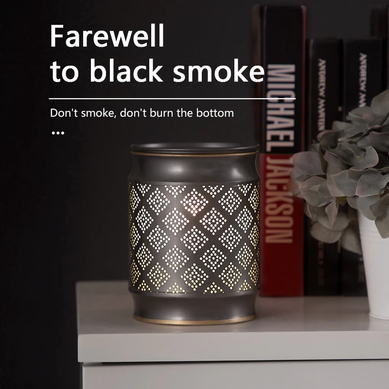 Iron Made Electric Wax Melt Warmer Candle Waxing Warmer Burner Melt Wax Cube Melter Fragrance Warmer for Wedding Gift