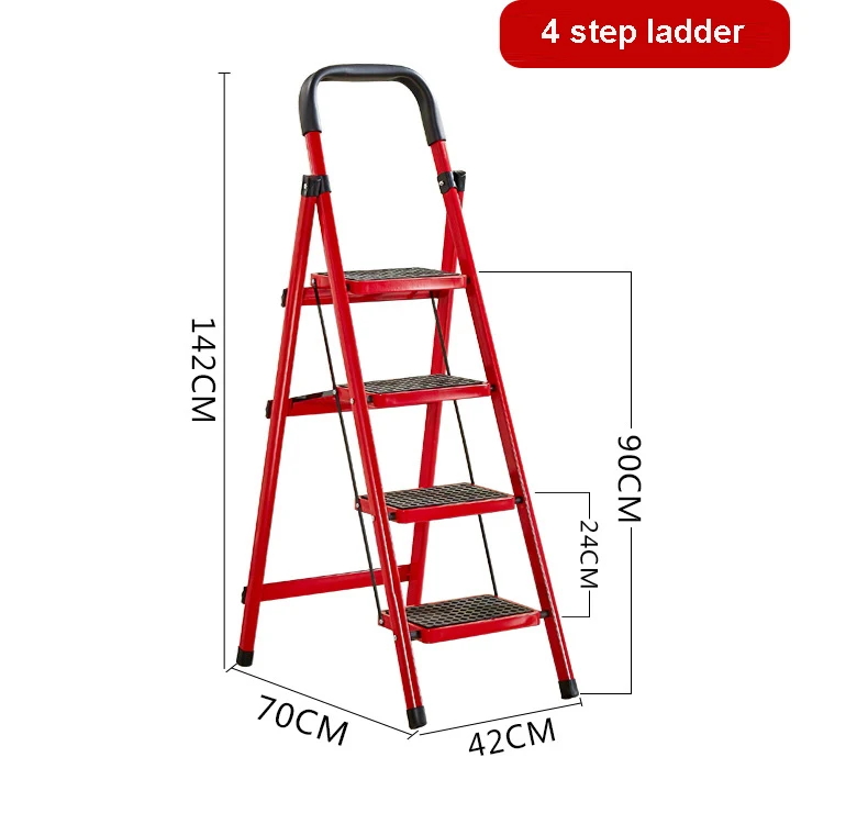 Folding Foldable Step Ladder Household Thickened herringbone Three, Four, Five, Six Step