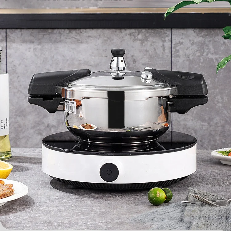 Household 304 Stainless Steel Mini Serving Pressure Cooker Pans for Fire Induction Cooker