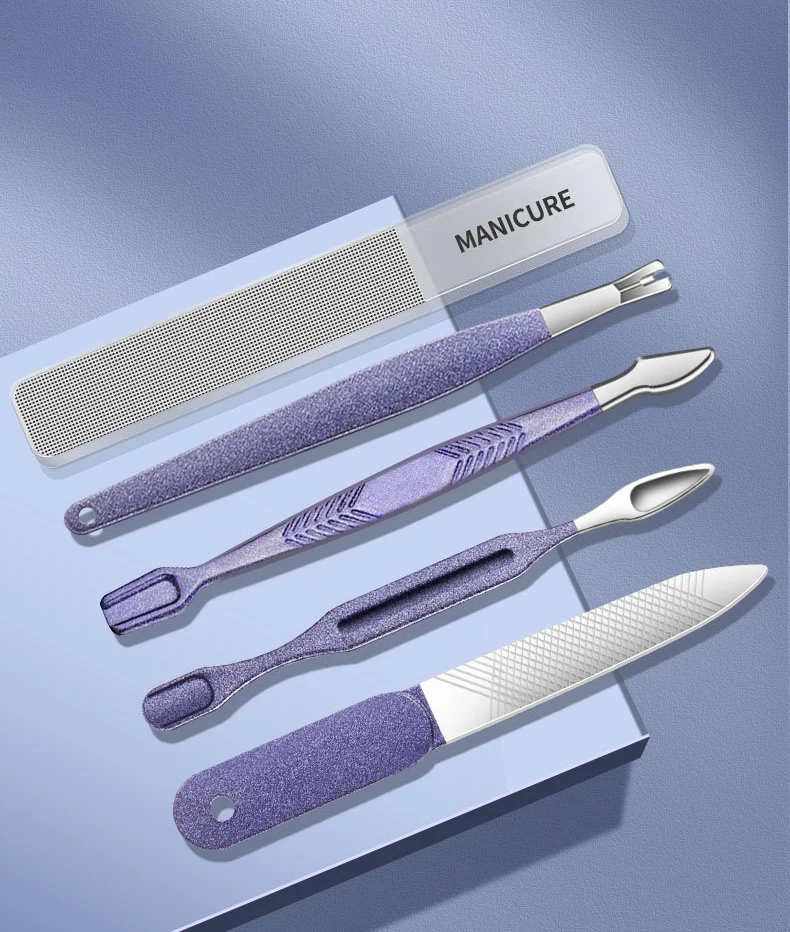 Grooming Kits Trending Products 2025 New Arrivals Beauty Manicure Set With Leather Case