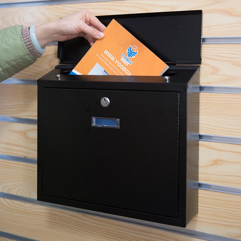 Прямая поставка Высококачественная Современная Настенная уличная квартира со смотровым окном жилой почтовый ящик