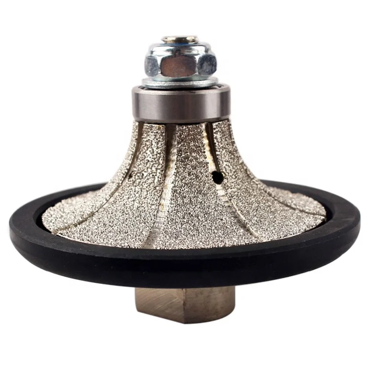 Гранитный мраморный профиль Инструмент Полный Bullnose V 65 мм 75 85 вакуумный паяный Алмазный Ручной Профиль колесные
