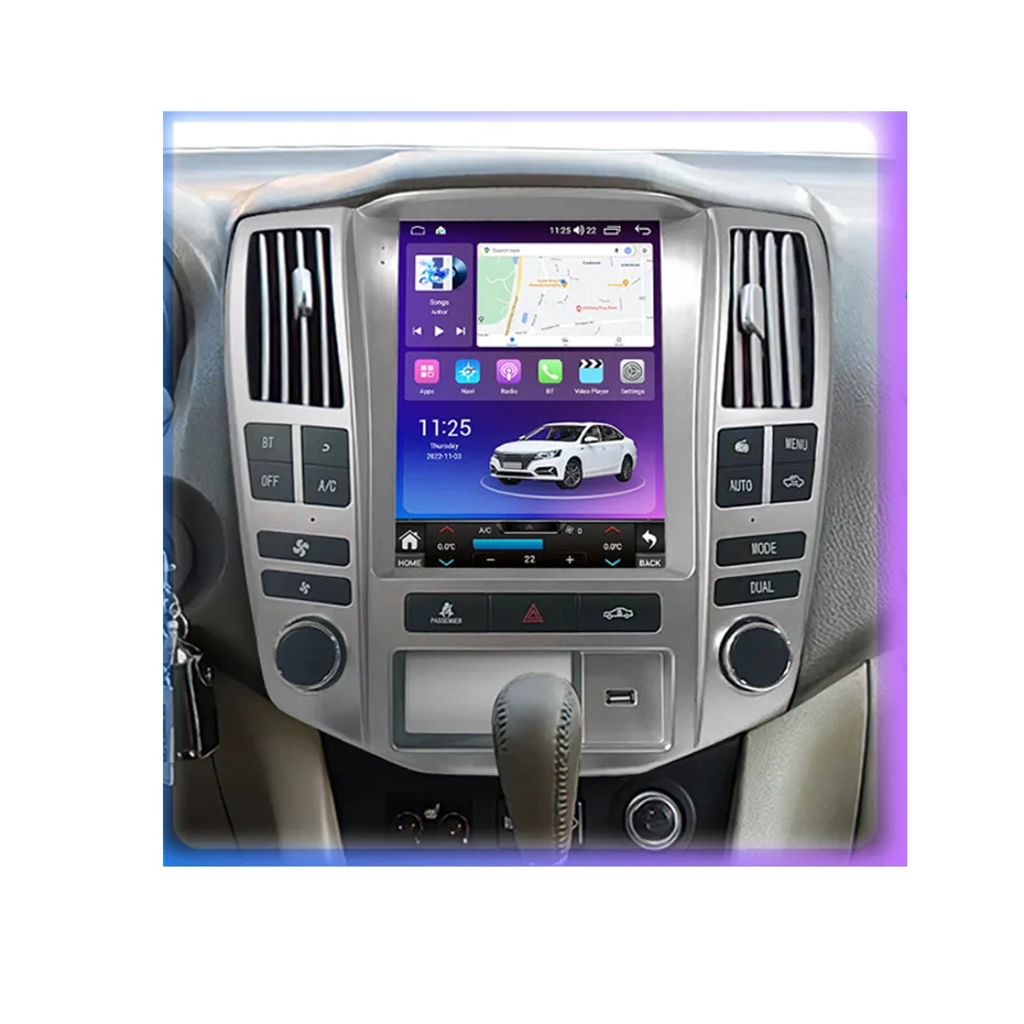 128G Android 12 IPS Screen Car GPS For Lexus RX300 RX330 RX350 RX400h Toyota Harrier Radio Video Player AutoRadio Tape Recorder