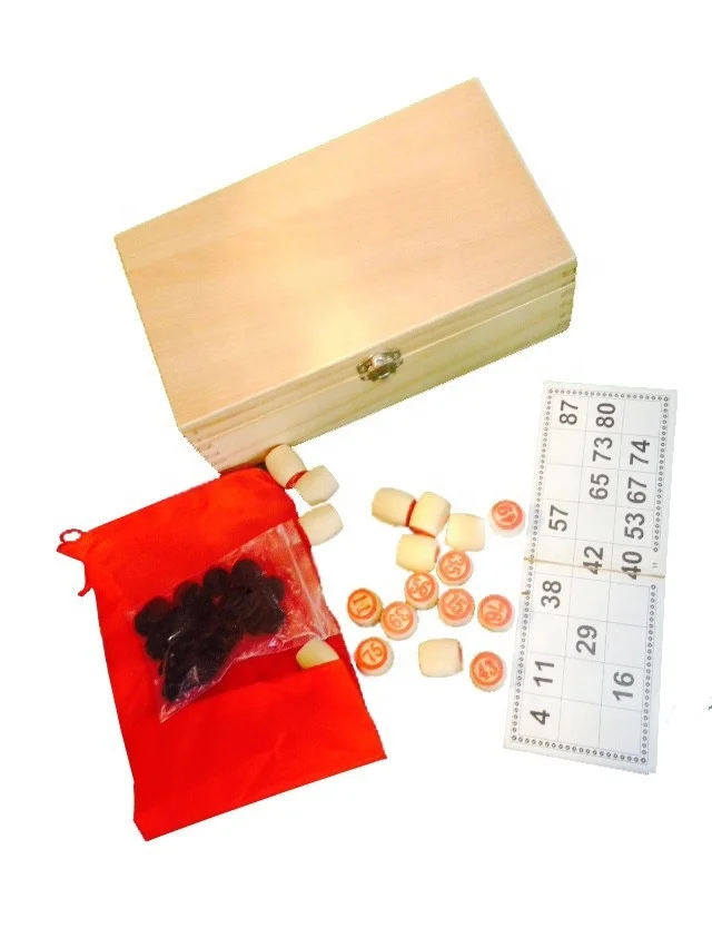 Classic Bingo Chips Russian Bingo Game Chess Family Party Board Games