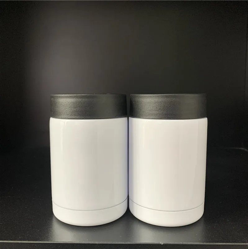 Factory Price 12oz Can cooler white sublimation blanks double wall stainless steel Can Insulator for diy printing
