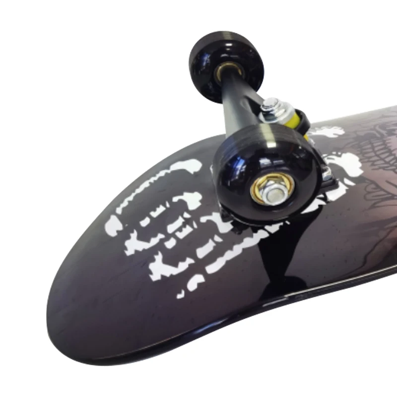 New Technology 28x8inch Shinny Graphic Decks Double Kick Concave Plastic Skateboard with PVC Wheel PP Truck ABEC-5 Bearing