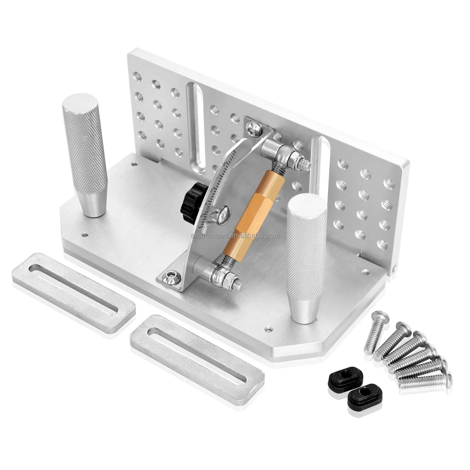 Belt Grinder Knife Jig, Long Sharpening Locator Belt Knife Sharpener Jig with Dual Press Plates, Knife Making Angle Grind Guide