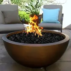 Globe Outdoor Corten Steel Fire Pit Heavy Duty Firepit