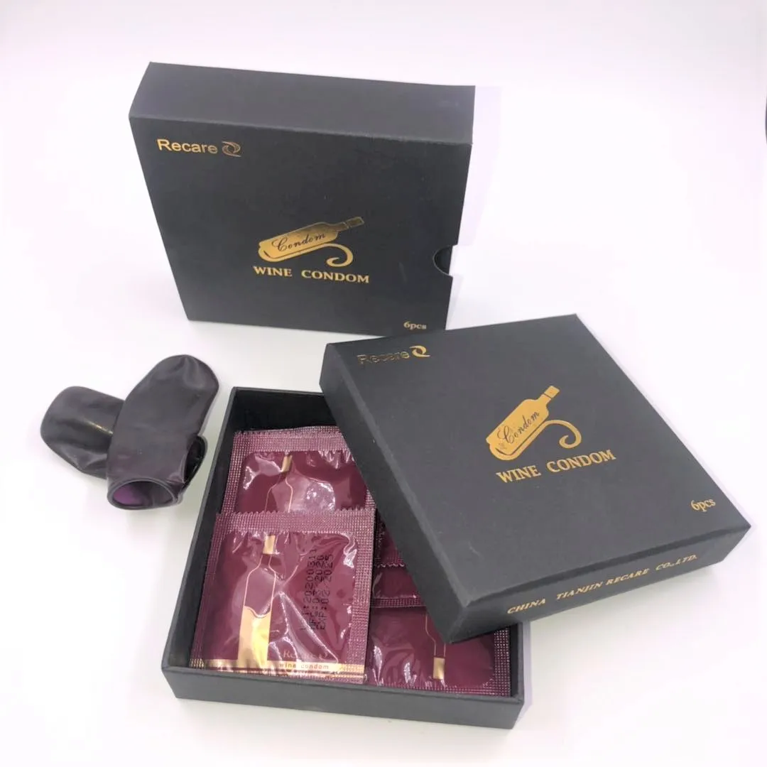 manufacturer free sample promotion sell online private label wine condoms bottle cover