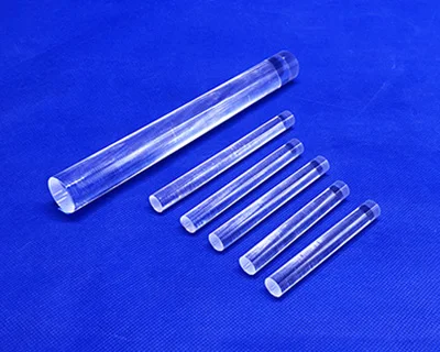 Various Sizes Of Clear Fused Silica Quartz Glass Rod Light Guide Rod Transparent Square Rod