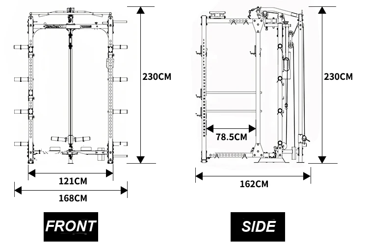 Commercial home use fitness equipment Functional Trainer Squat Rack All in one Multi functional machine