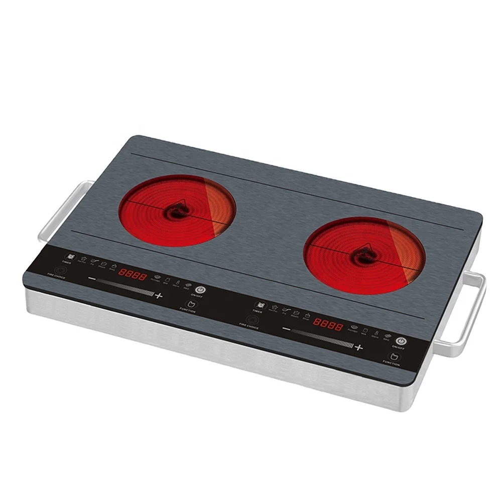 High Power Small Ceramic Induction Stove Rapid Heating Home RV Temperature Sensor Convenient Electric Power Source Use Hotels